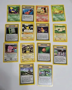 French Neo Genesis Lot of 14 Non-Holo Cards Pokemon WOTC - Image 1