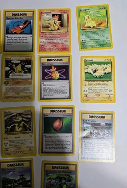 French Neo Genesis Lot of 14 Non-Holo Cards Pokemon WOTC - Image 3