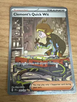 Clemonts Quick Wit 243/191 - Pokemon TCG Surging Sparks Special Illustration - Image 1