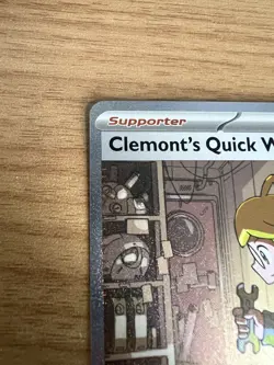 Clemonts Quick Wit 243/191 - Pokemon TCG Surging Sparks Special Illustration - Image 3