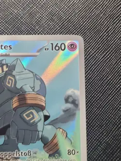 Pokemon Schwarze Blitze Golgantes 123/086 NM DE Illustration Rare Near Mint #2 - Image 2