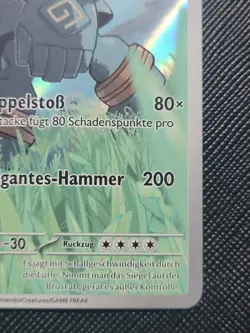 Pokemon Schwarze Blitze Golgantes 123/086 NM DE Illustration Rare Near Mint #2 - Image 3