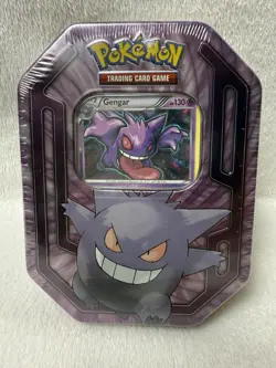 Brand New Pokemon TCG 2016 Gengar Champions Collector Tin Sealed w/Hang Tab 820650102851 - Image 1