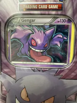 Brand New Pokemon TCG 2016 Gengar Champions Collector Tin Sealed w/Hang Tab 820650102851 - Image 2