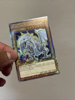 Yugioh Blue-Eyes White Dragon RA04-EN108 Platinum Secret Rare - 1st Edition - Image 4