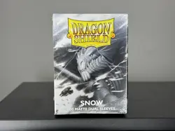 Dragon Shield Dual Matte Card Sleeves - Snow, 100 Count 5706569150051 - Image 1