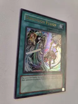 Dimension Fusion IOC-094 Invasion of Chaos Unlimited Edition Vintage Yugioh LP - Image 2