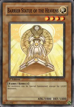Barrier Statue Of The Heavens - 1st Edition CDIP-EN023 - MP - YuGiOh - Image 1