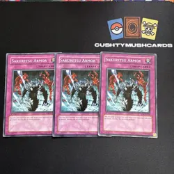 YUGIOH SAKURETSU ARMOR COMMON X3 MIXED SETS MIXED EDITIONS - Image 1