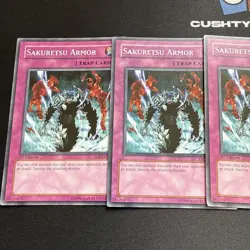 YUGIOH SAKURETSU ARMOR COMMON X3 MIXED SETS MIXED EDITIONS - Image 2
