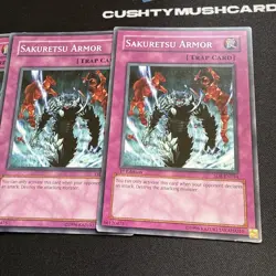 YUGIOH SAKURETSU ARMOR COMMON X3 MIXED SETS MIXED EDITIONS - Image 3