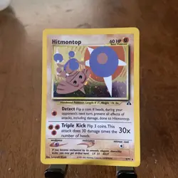 Hitmontop 3/75 Neo Discovery Holo Rare Pokemon Card - LP/MP - Image 2