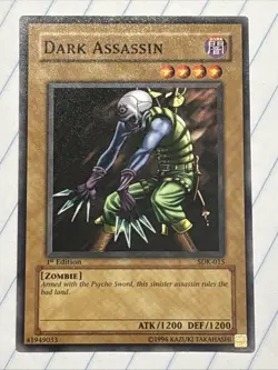 Yu-Gi-Oh! TCG Dark Assassin SDK-015 Starter Deck: Kaiba 1st Edition Common LP - Image 1