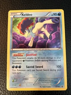 Keldeo XY191 Black Star Promo 2017 Pokemon Card Near Mint - Mint * - Image 1