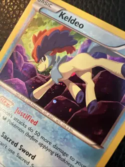 Keldeo XY191 Black Star Promo 2017 Pokemon Card Near Mint - Mint * - Image 3