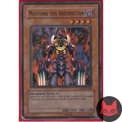 Yugioh Makyura the Destructor DB1-EN169 Super Rare HP - Image 1