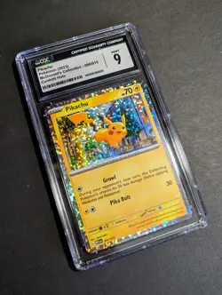 Pikachu 006/015 Holo Rare M23EN McDonald’s Promo 2023 Pokemon Card CGC 9 MINT - Image 2