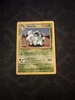 Nidorina 53/130 Uncommon Base Set 2 Pokemon TCG Card WOTC - Image 1