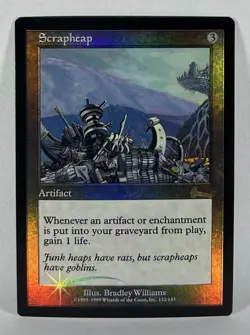 Scrapheap Foil X1 Urza’s Legacy Ex+ Cond Magic The Gathering Card! - Image 1