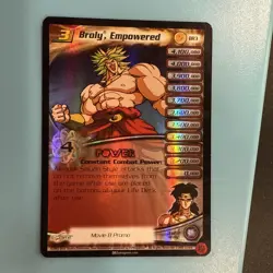 Dragon Ball Z DBZ CCG TCG BR3 Broly, Empowered (Silver) FOIL Promo Card Movie - Image 1