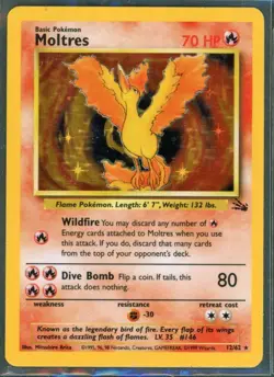 Pokemon Cards - Moltres 12/62 - Fossil Set Pokemon Cards - eBay Live 15th Aug - Image 1