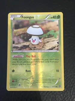 Pokemon Card Foongus 12/114 Reverse Holo XY Steam Siege Near Mint - Image 1