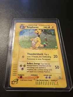 Pokemon Card - Ampharos Aquapolis H1/H32 Holo Rare - Image 1