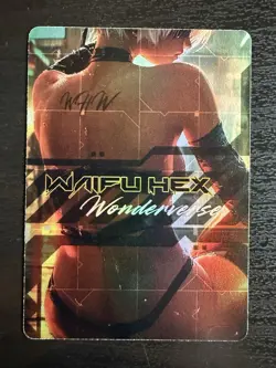 Custom Trading Card 2B Nier Automata Motorcycle Goddess Waifu Anime Holo Foil - Image 2