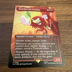 Knuckles the Echidna Secret Lair Sonic the Hedgehog Magic MTG NM - Image 1