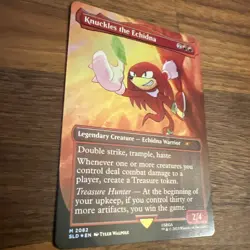 Knuckles the Echidna Secret Lair Sonic the Hedgehog Magic MTG NM - Image 2
