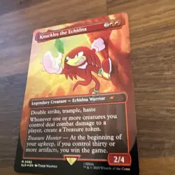Knuckles the Echidna Secret Lair Sonic the Hedgehog Magic MTG NM - Image 3