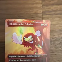 Knuckles the Echidna Secret Lair Sonic the Hedgehog Magic MTG NM - Image 4