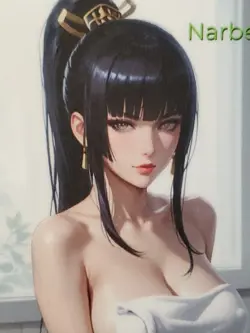 T 46 Narberal Spicy Towel Lonestar Customs Waifu Series 3 BB Topless Card - Image 3