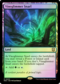 MTG FOIL Vineglimmer Snarl Ripple Foil - Modern Horizons 3 Commander #405 - Image 1