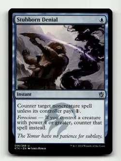 Stubborn Denial Khans of Tarkir #56 Magic the Gathering - Image 1