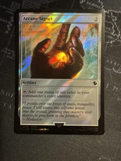 1x Arcane Signet 0335 FFXIV, Surge Foil, Final Fantasy, Magic MTG NM - Image 1