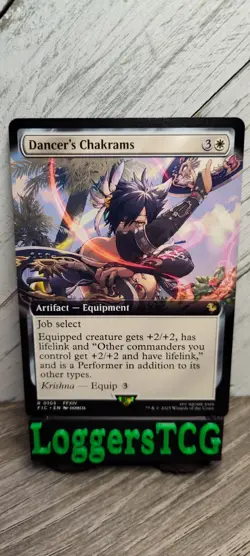 MTG Dancer's Chakrams Extended Art / FIC 0105 Final Fantasy Commander R NM - Image 1