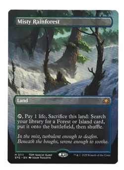 Magic The Gathering- Misty Rainforest (Borderless) Special Guests #111 NM - Image 1