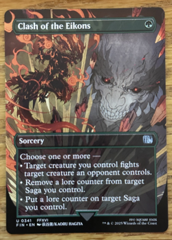 MTG Final Fantasy, Clash of the Eikons - Borderless - Image 1