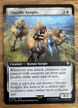 MTG Final Fantasy Commander, Chocobo Knights - Borderless - Image 1