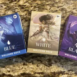 Set Of 5 Magic: The Gathering Welcome Deck 2024 Red Green Black White Blue - Image 5