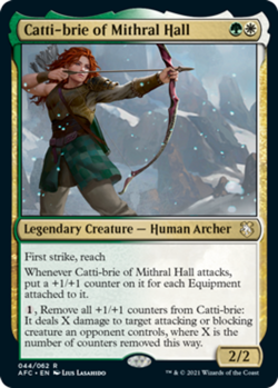 1 x Catti-brie of Mithral Hall - Commander: Adventures in the Forgotten Realms - - Image 1