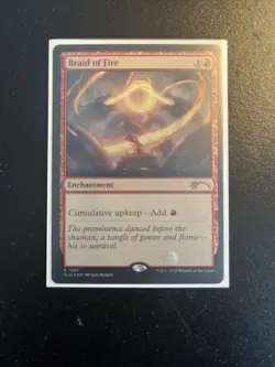 MTG Braid of Fire (1247) Secret Lair Drop Foil NM - Image 1