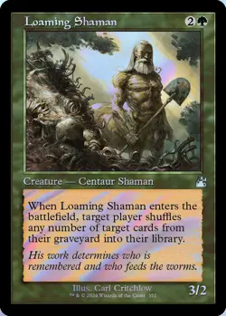 Loaming Shaman (Retro Frame) 0351 MTG RVR NM Foil - Image 1