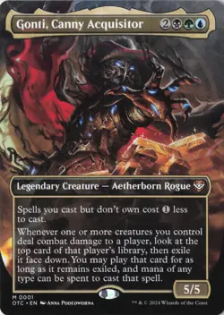 Gonti, Canny Acquisitor (Borderless) Commander: Outlaws of Thunder Junction #1 - Image 1