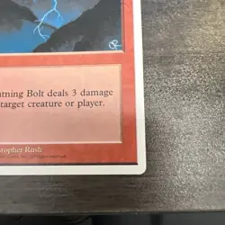 Lightning Bolt MTG Alternate 4th Edition Magic The Gathering Vintage 1995 NM - Image 5