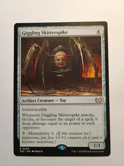Giggling Skitterspike Commander: Duskmourn: House of Horror Regular - Image 1