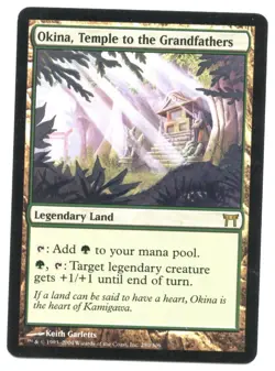 Okina, Temple to the Grandfathers - MP Condition, Champions of Kamigawa Set-fg92 - Image 1