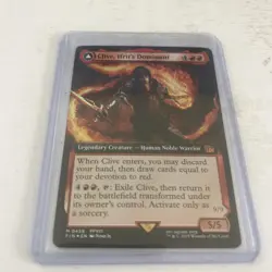 Clive, Ifrit's Dominant final fantasy MTG FOIL extended art - Image 1