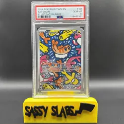 2014 Pokemon Scarlet & Violet Twilight Masquerade Tatsugiri 186/167 #186 PSA 10 - Image 1